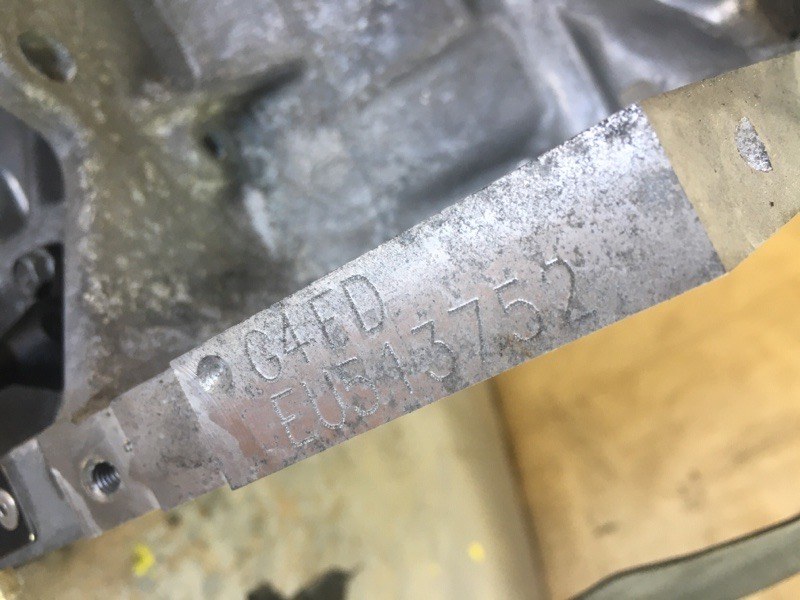 Двигатель бензин ACCENT RB 10- 2014 1.6 G4FD