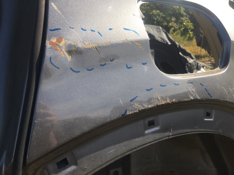 Четверть кузова задняя левый SANTA FE (TM) 18-23