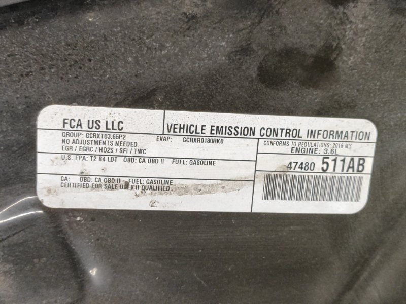 Капот GRAND CHEROKEE 11-22 2016 WK2 ERC 3.6L Капот GRAND CHEROKEE 11-22 2016 WK2 ERC 3.6L