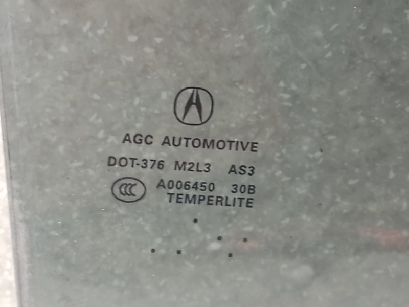 Стекло двери заднее правое RDX 12-19 2013 3.5 J35Z2