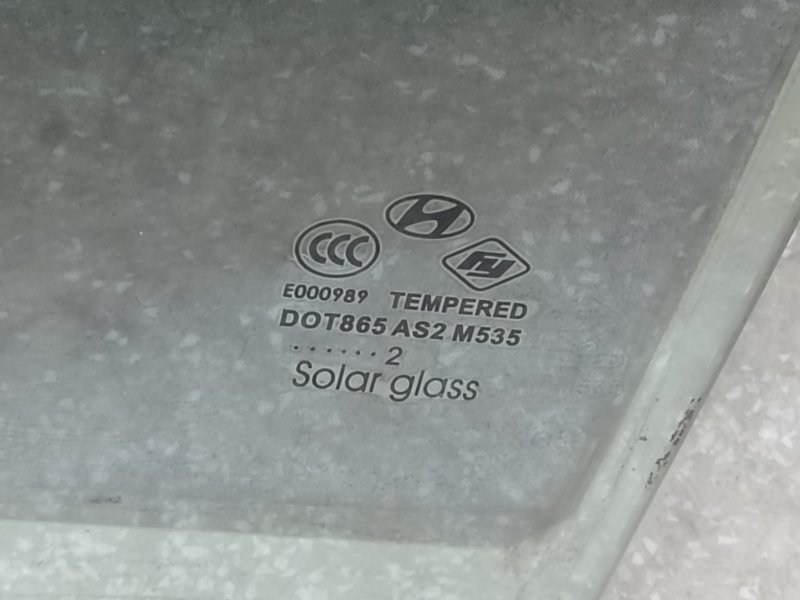 Стекло двери заднее левое SONATA YF 10-14 2012 2.4 G4KJ