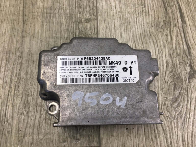 Запчасть блок управления airbag JEEP COMPASS 06-16 2014 2.0 ECN 68204 438AB Б/У Блок управления AIRBAG JEEP COMPASS 06-16 2014 2.0 ECN 68204 438AB Б/У