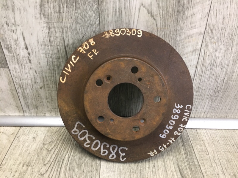 Тормозной диск передний HONDA CIVIC 11-15 2012 Седан 1.8 45251-TR3-A00 Б/У