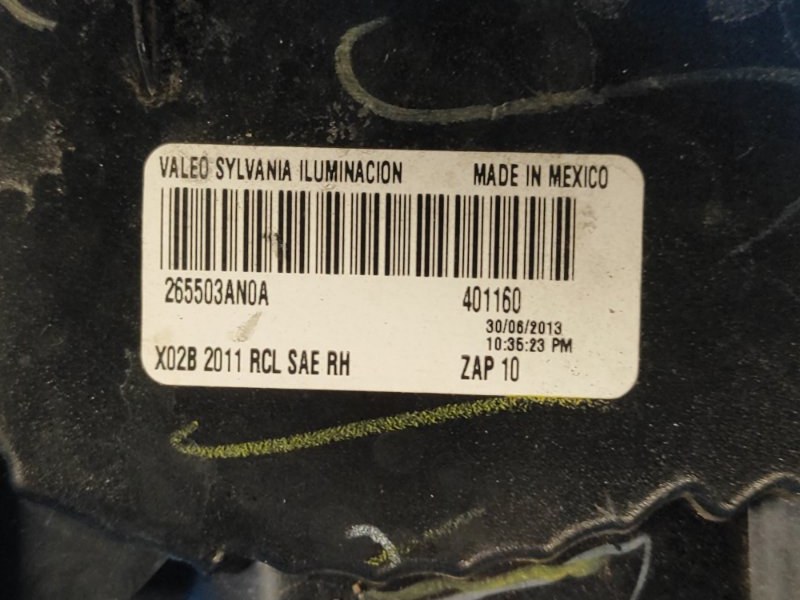 Фонарь наружный правый VERSA B17 11-19 2017 1.6 HR16DE