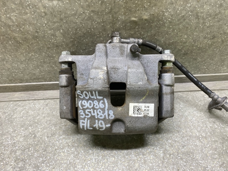 Суппорт тормозной передний левый KIA SOUL SK3 19- 2021 G4FJ 1.6 58110-K0100 Б/У