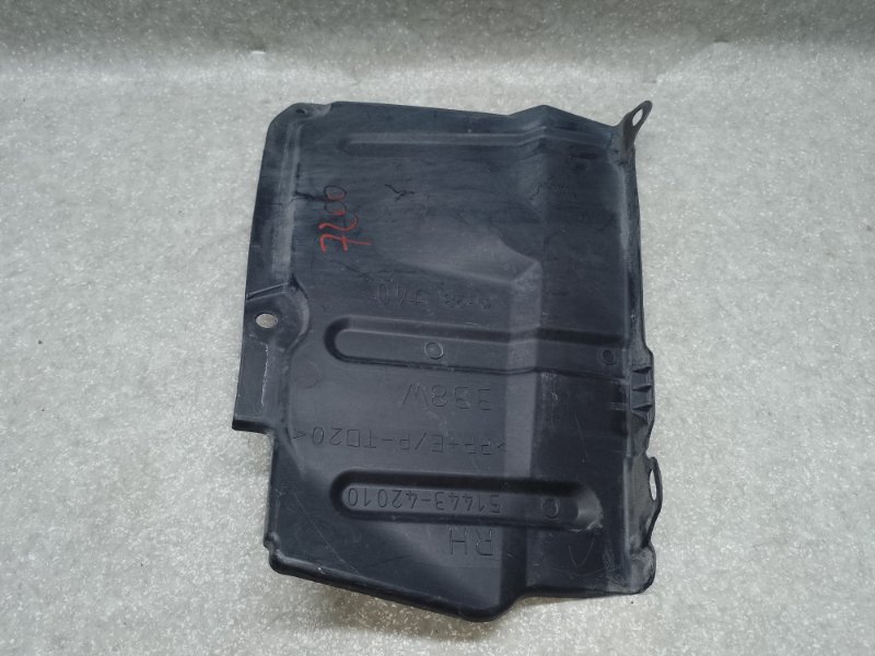 Защита двигателя правая TOYOTA RAV4 05-12 2006 2.4 2AZFE 51443-42010 Б/У