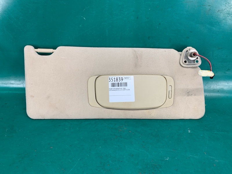 Козырек солнцезащитный правый TOYOTA AVALON 05-12 2006 3.5 2GR-FE 74310AC293A1 Б/У