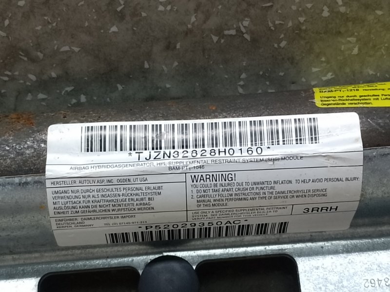 Подушка безопасности (штора) правая JOURNEY 08-20 2008 3.5 EGF