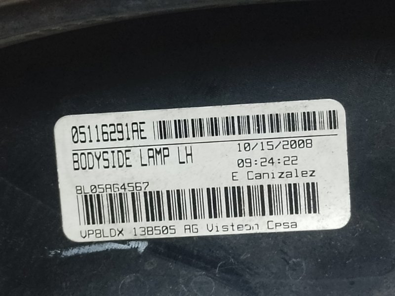 Фонарь наружный левый JOURNEY 08-20 2008 3.5 EGF