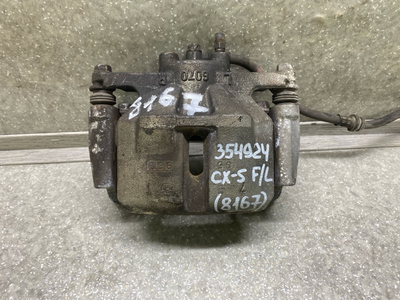 Суппорт тормозной передний левый MAZDA CX-5 (KF) 16-21 2018 2.5L K0Y1-33-99Z Б/У