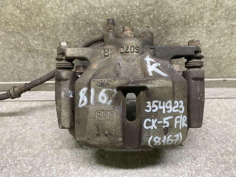 Суппорт тормозной передний правый MAZDA CX-5 (KF) 16-21 2018 2.5L K0Y1-33-98Z Б/У