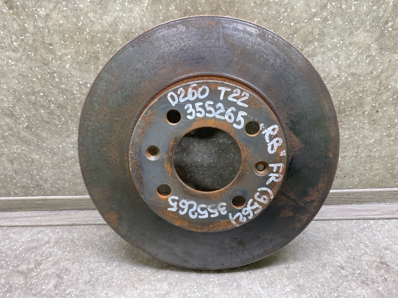 Тормозной диск передний HYUNDAI ACCENT RB 10- 2014 ХЭТЧБЭК 1.6 G4FD 51712-1R000 Б/У