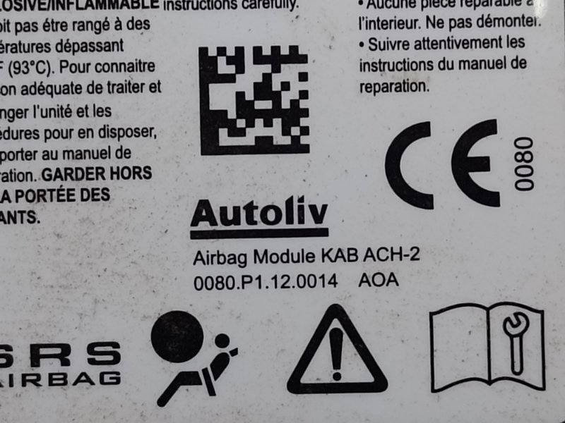 Подушка безопасности пассажира TLX 14-17 2017 2.4 K24W7