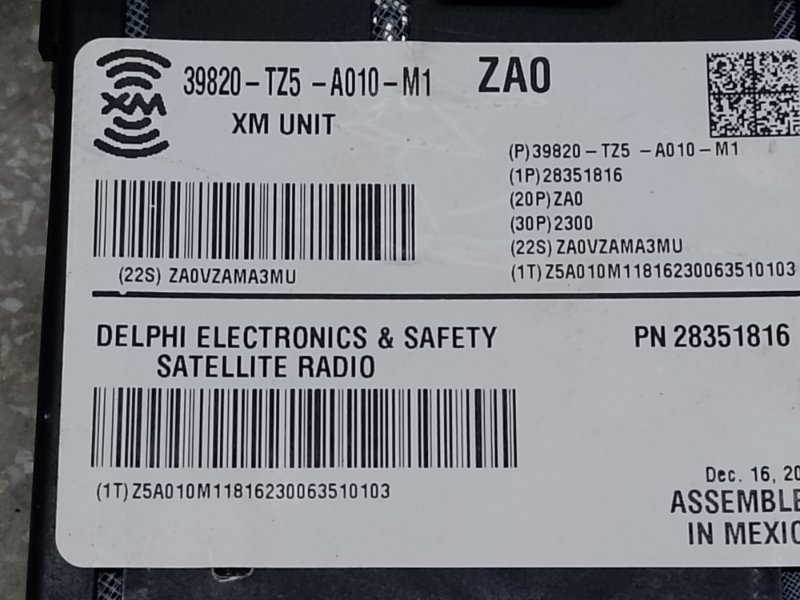 Блок электронный TLX 14-17 2017 2.4 K24W7