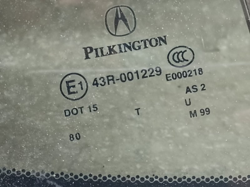 Стекло двери глухое заднее правое ACURA TLX 14-17 Седан 2.4