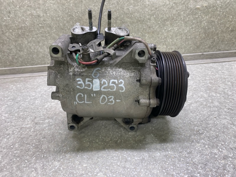 Компрессор кондиционера HONDA ACCORD CL7 / TSX 03-08 2.4 K24A3 38810-RBB-A01 Б/У