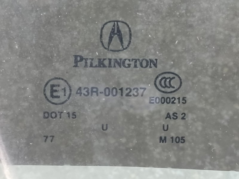 Стекло двери переднее правое TLX 14-17 2016 Седан 3.5