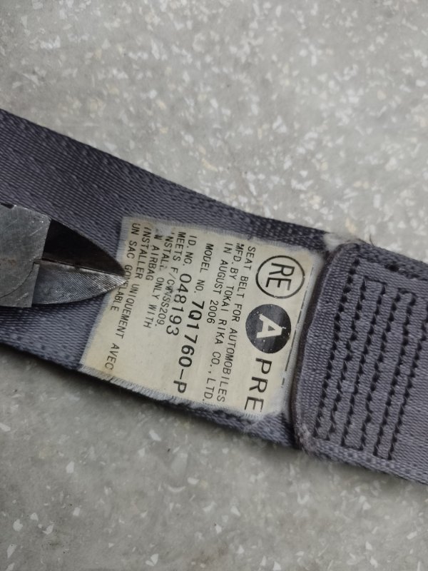 Ремень безопасности передний правый ES350 06-12 2006 3.5 2GR-FE