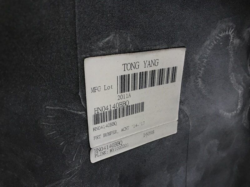 Бампер передний ACCENT RB 10- 2014 1.6 G4FD Бампер передний ACCENT RB 10- 2014 1.6 G4FD