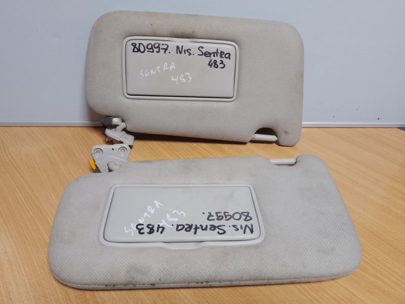 Запчасть козырек солнцезащитный NISSAN SENTRA B17 12-21 2016 Седан 1.8 96400-3SG8A Б/У Козырек солнцезащитный NISSAN SENTRA B17 12-21 2016 Седан 1.8 96400-3SG8A Б/У