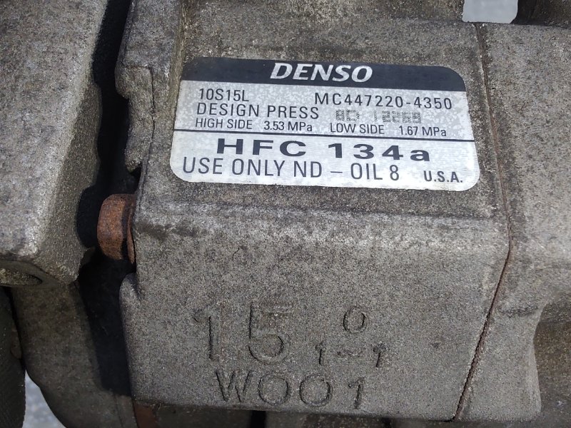 Компрессор кондиционера COROLLA 120 00-07 1.8 1ZZFE