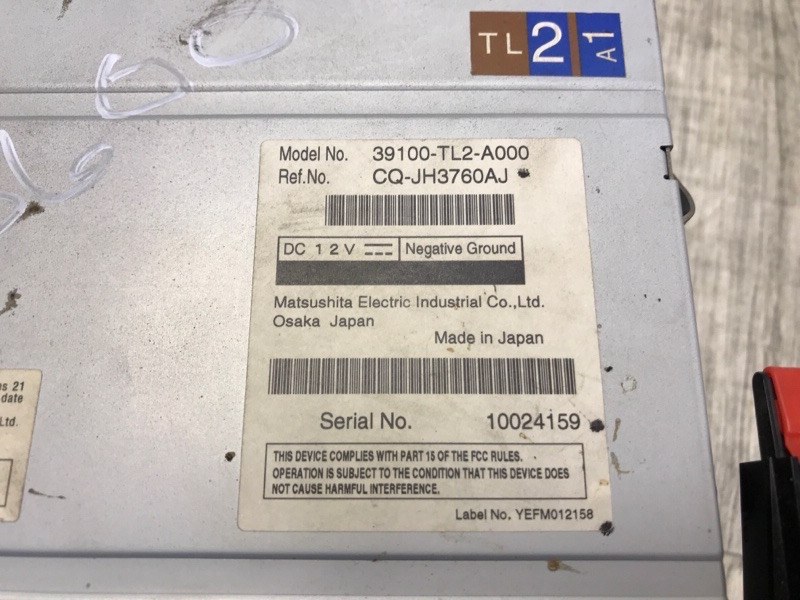 Магнитола ACCORD CU8 / TSX 08-14 2010 2.4 K24Z3