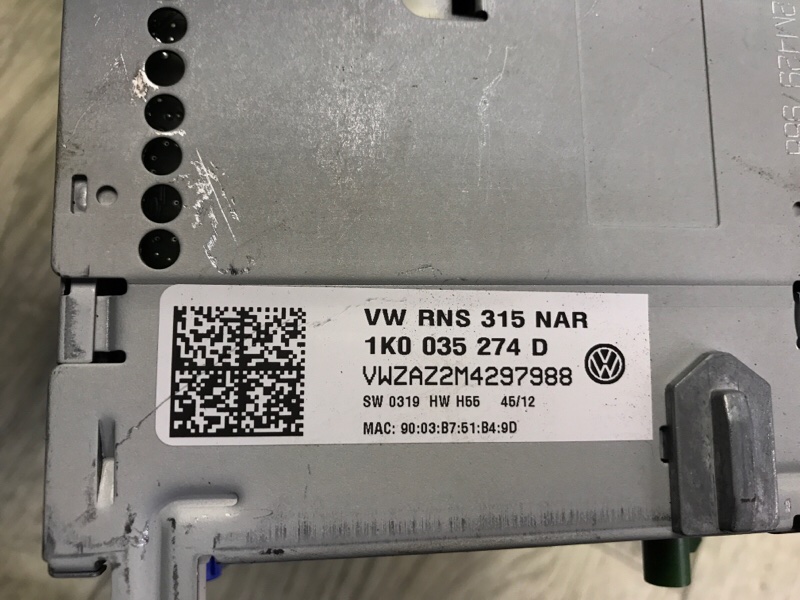 Магнитола TIGUAN 08-17 2012 2.0 CCTA