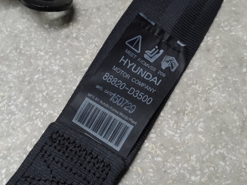 Ремень безопасности передний правый HYUNDAI TUCSON TL 15-20 G4FJ 1.6 Ремень безопасности передний правый HYUNDAI TUCSON TL 15-20 G4FJ 1.6