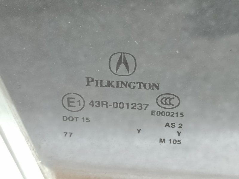 Стекло двери переднее правое TLX 14-17 2016 Седан 3.5