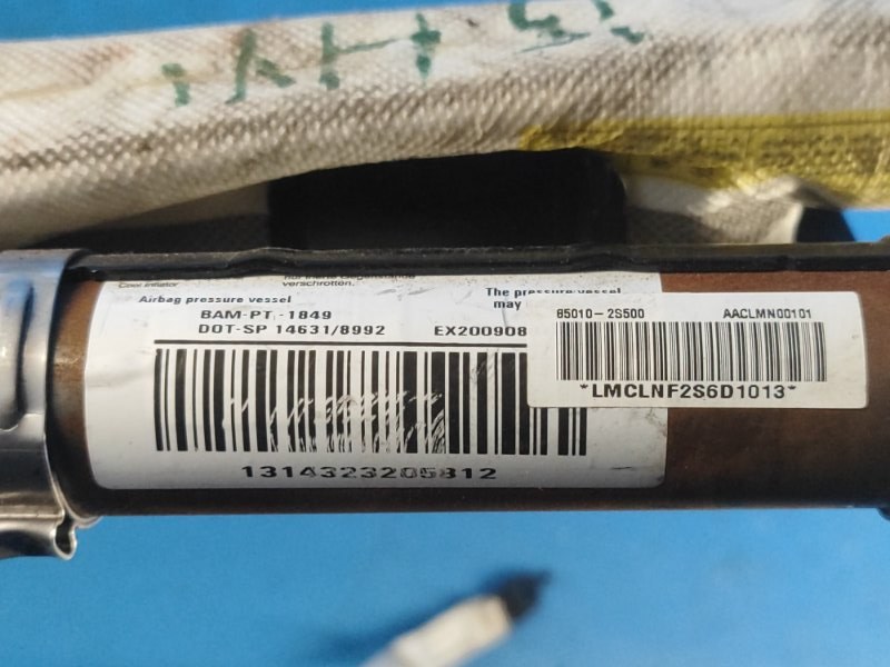 Подушка безопасности (штора) левая TUCSON LM 09-15