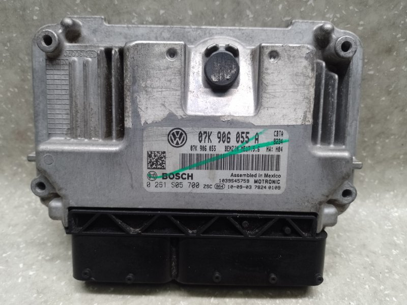 Запчасть блок управления двигателем VOLKSWAGEN JETTA USA 10-17 2010 CBTA 2.5L 07K 906 055 A Б/У Блок управления двигателем VOLKSWAGEN JETTA USA 10-17 2010 CBTA 2.5L 07K 906 055 A Б/У
