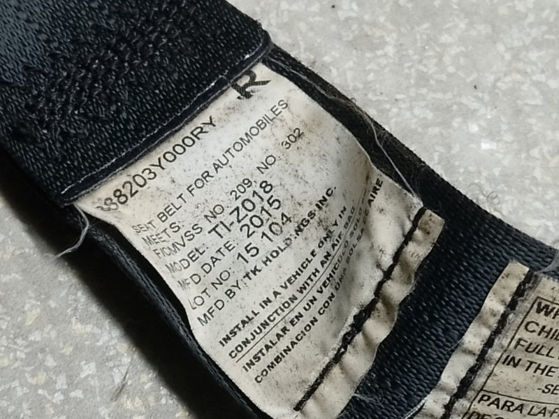 Ремень безопасности передний правый HYUNDAI ELANTRA MD 10-15 1.8 G4NB