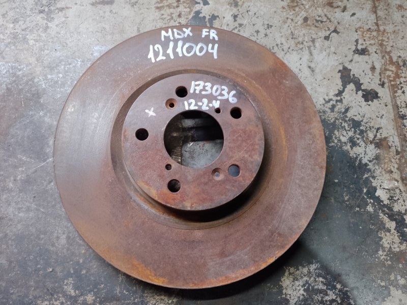 Тормозной диск передний ACURA MDX (YD2) 06-13 2007 YD2 3.7 45251-STX-H01 Б/У