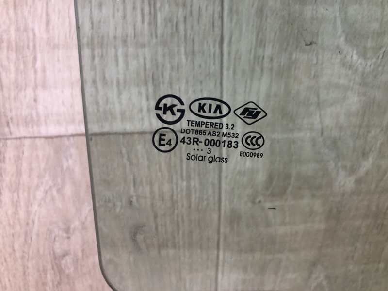 Стекло двери заднее правое FORTE YD 12- 2013 2.0 G4NC