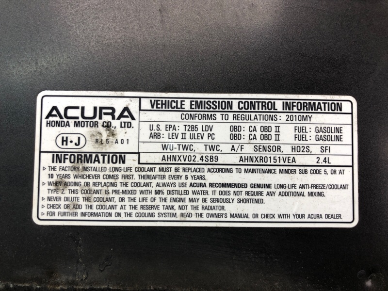 Капот ACCORD CU8 / TSX 08-14 2010 2.4 K24Z3 Капот ACCORD CU8 / TSX 08-14 2010 2.4 K24Z3