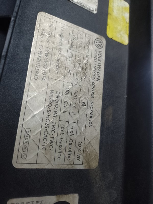 Панель передняя PASSAT B7 11-15 2014 1.8 CPRA