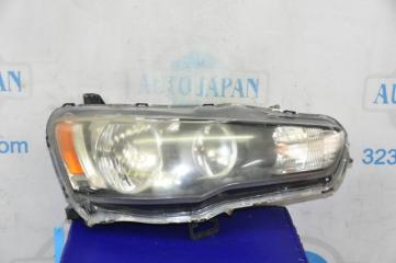 Фара передняя правая MITSUBISHI LANCER X 10 07-15 2007 Б/У Фара передняя правая MITSUBISHI LANCER X 10 07-15 2007