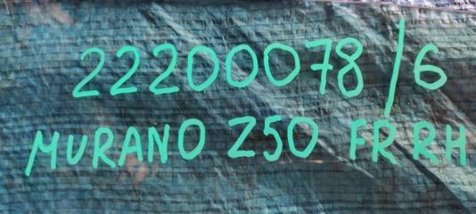 Стекло двери переднее правое NISSAN MURANO Z50 02-07