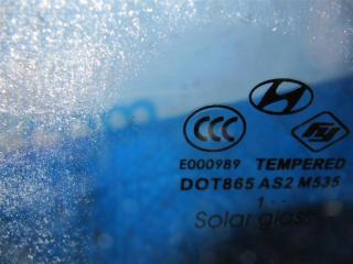 Стекло двери заднее левое SONATA YF 10-14 2012 Седан 2.4
