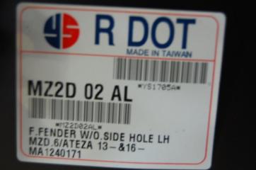 Крыло переднее переднее левое MAZDA 6 GJ 12-