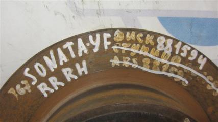 Тормозной диск задний SONATA YF 10-14 2014 Седан 2.4