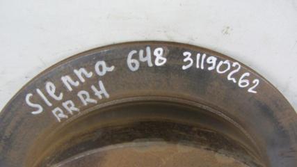 Тормозной диск задний SIENNA 11-16 2011 GSL30 3.5 2GR-FE
