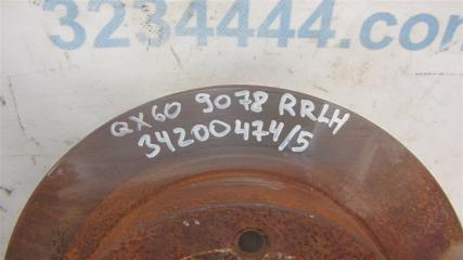 Тормозной диск задний QX60/JX35 12-20