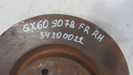 Тормозной диск передний QX60/JX35 12-20 2014 Внедорожник 3.5 VQ35DE