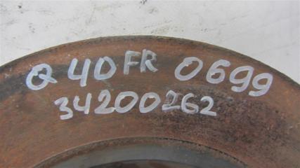 Тормозной диск передний G25/G35/G37/Q40 06-14 2014 Седан 3.7 VQ37VHR