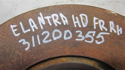 Тормозной диск передний ELANTRA HD 06-11