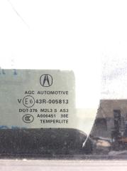 Стекло двери глухое заднее левое RDX 12-19 2018 Внедорожник 3.5