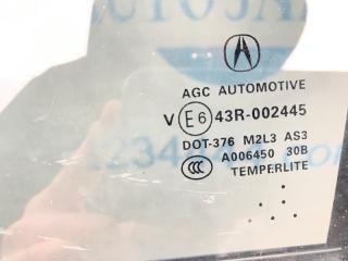 Стекло двери заднее левое RDX 12-19 2015 TB3 3.5 J35Z2