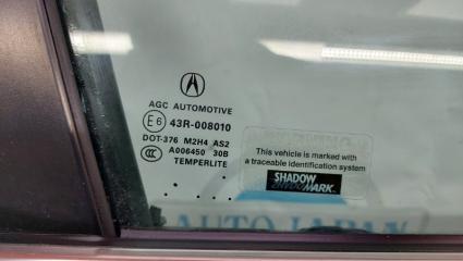 Стекло двери переднее правое RDX 12-19 2018 Внедорожник 3.5