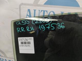 Стекло двери заднее правое Q50 15-20 2017 Седан 3.0 VR30DDTT